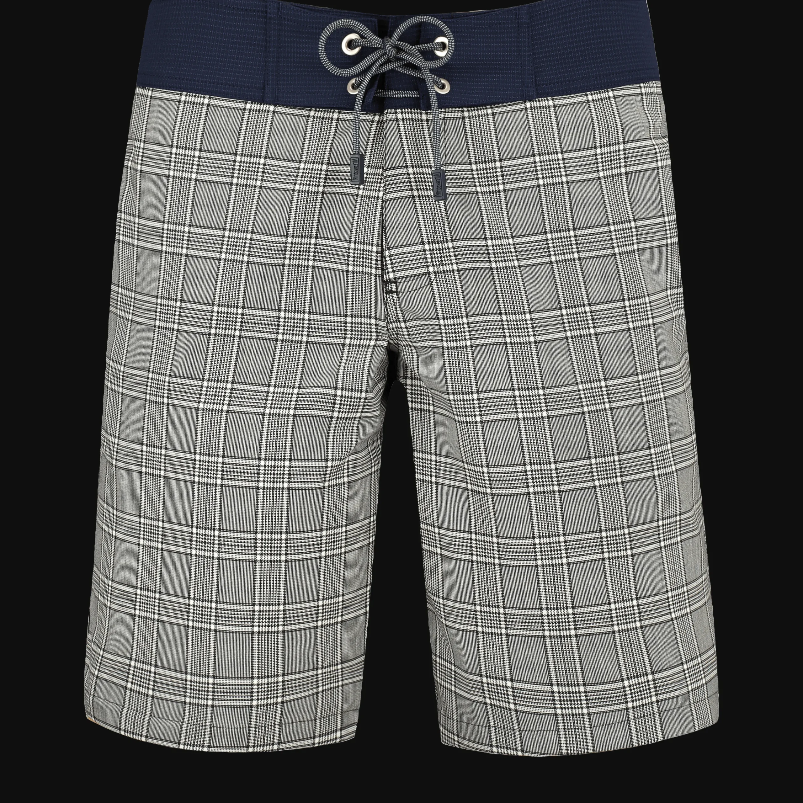 Online Vilebrequin Men Merinos Wool Long Swim Trunks Prince De Galles Navy/Blue
