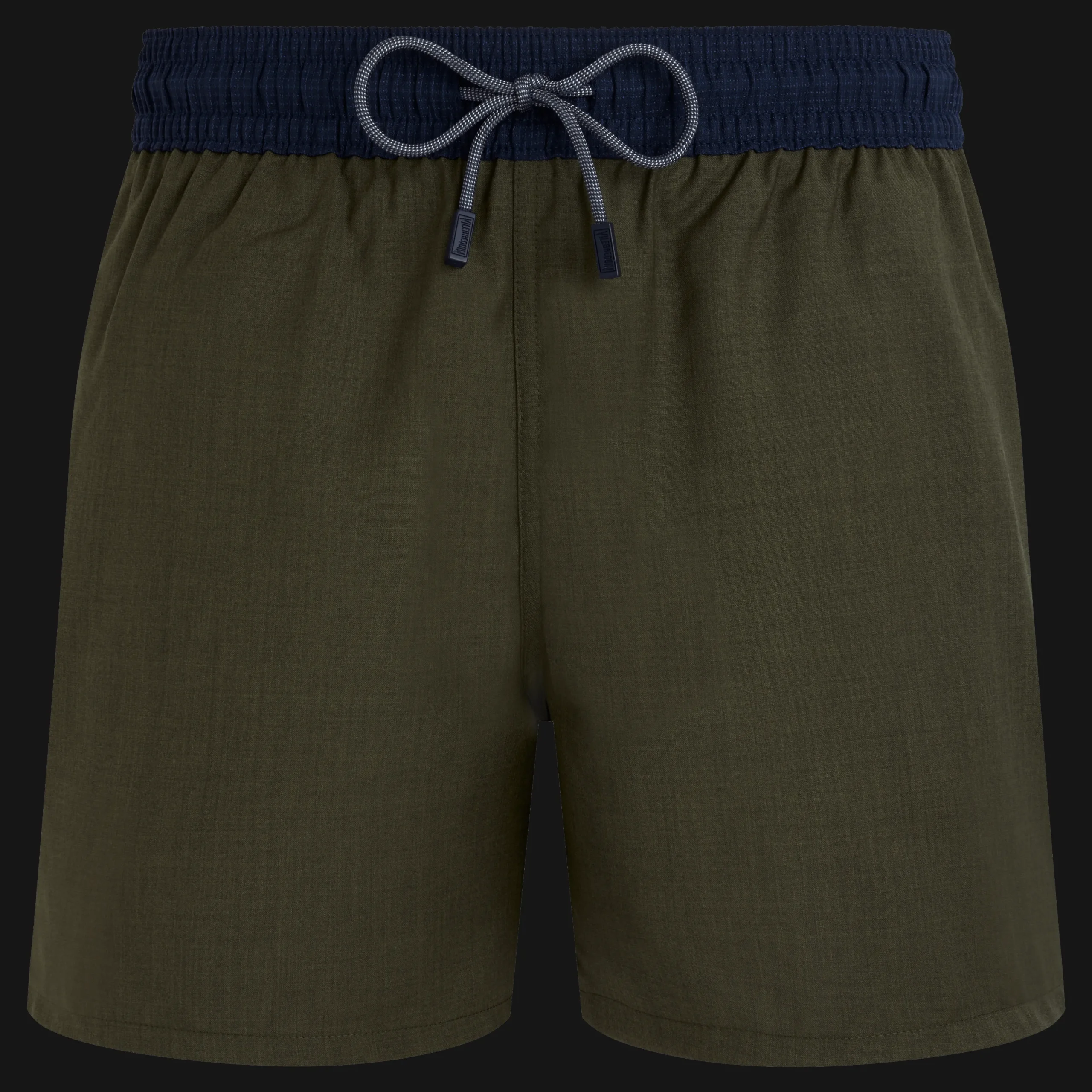 Cheap Vilebrequin Men Merinos Wool Swim Trunks Bicolore Olive Heather/Green