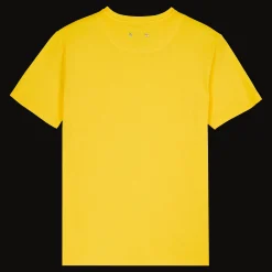 Outlet Vilebrequin Men Organic Cotton T-Shirt Solid Sun/Yellow