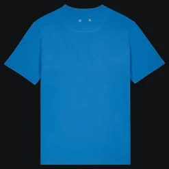 Sale Vilebrequin Men Organic Cotton T-Shirt Solid Earthenware/Blue