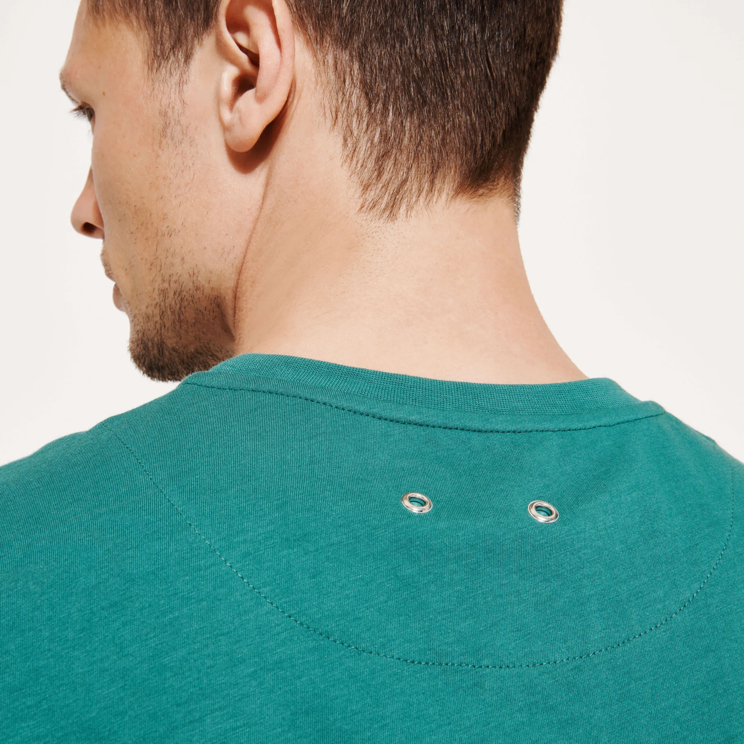 Hot Vilebrequin Men Organic Cotton T-Shirt Solid Linden/Green