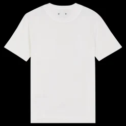 Outlet Vilebrequin Men Organic Cotton T-Shirt Solid Chalk/Beige