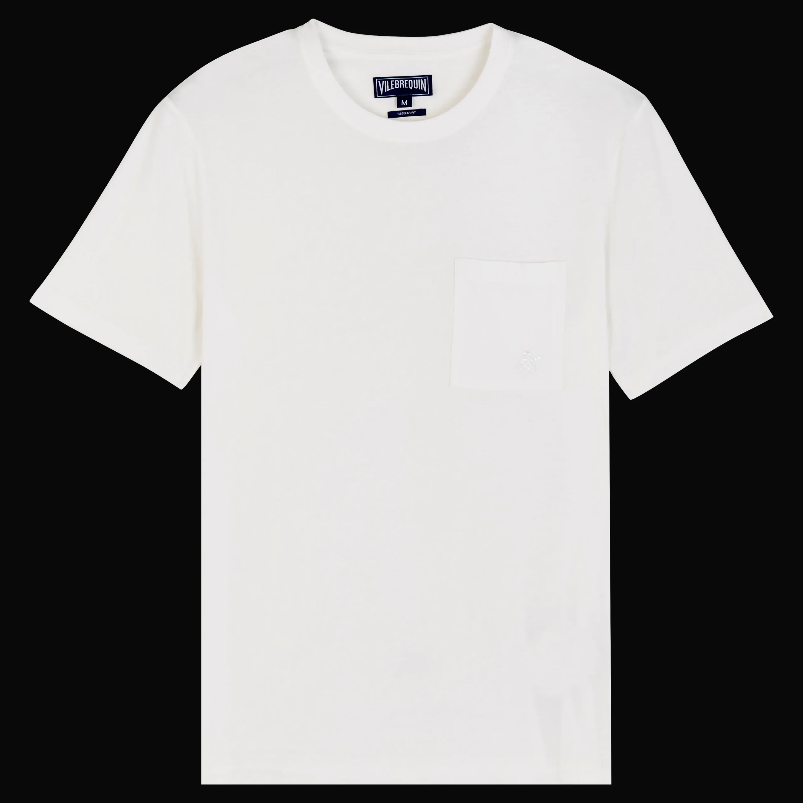 Flash Sale Vilebrequin Men Organic Cotton T-Shirt Solid Chalk/Beige