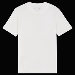 Flash Sale Vilebrequin Men Organic Cotton T-Shirt Solid Chalk/Beige