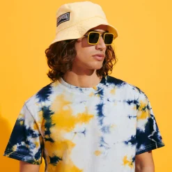 Hot Vilebrequin Men Organic Cotton T-Shirt Tie & Dye Navy/Blue