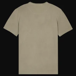 Outlet Vilebrequin Men Organic Cotton T-Shirt Solid Eucalyptus/Green