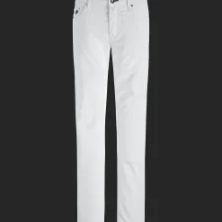 Online Vilebrequin Men 5-Pocket Velvet Pants Regular Fit Off White/White