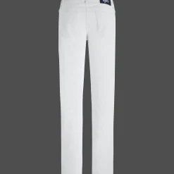 Online Vilebrequin Men 5-Pocket Velvet Pants Regular Fit Off White/White