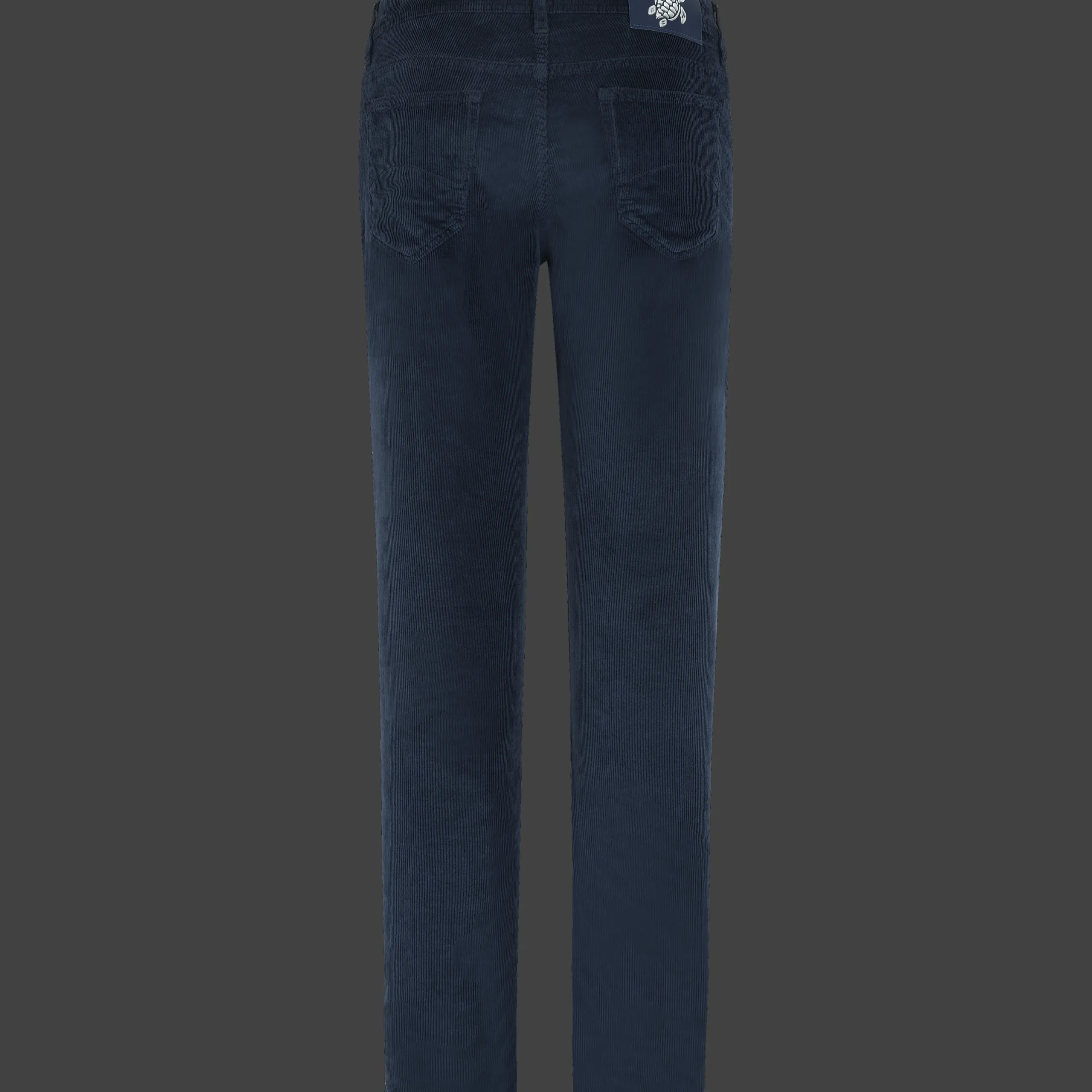 Shop Vilebrequin Men 5-Pocket Velvet Pants Regular Fit Navy/Blue