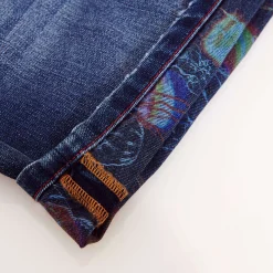 Shop Vilebrequin Men 5-Pockets Denim Bermuda Neo Medusa Med Denim W2/Blue