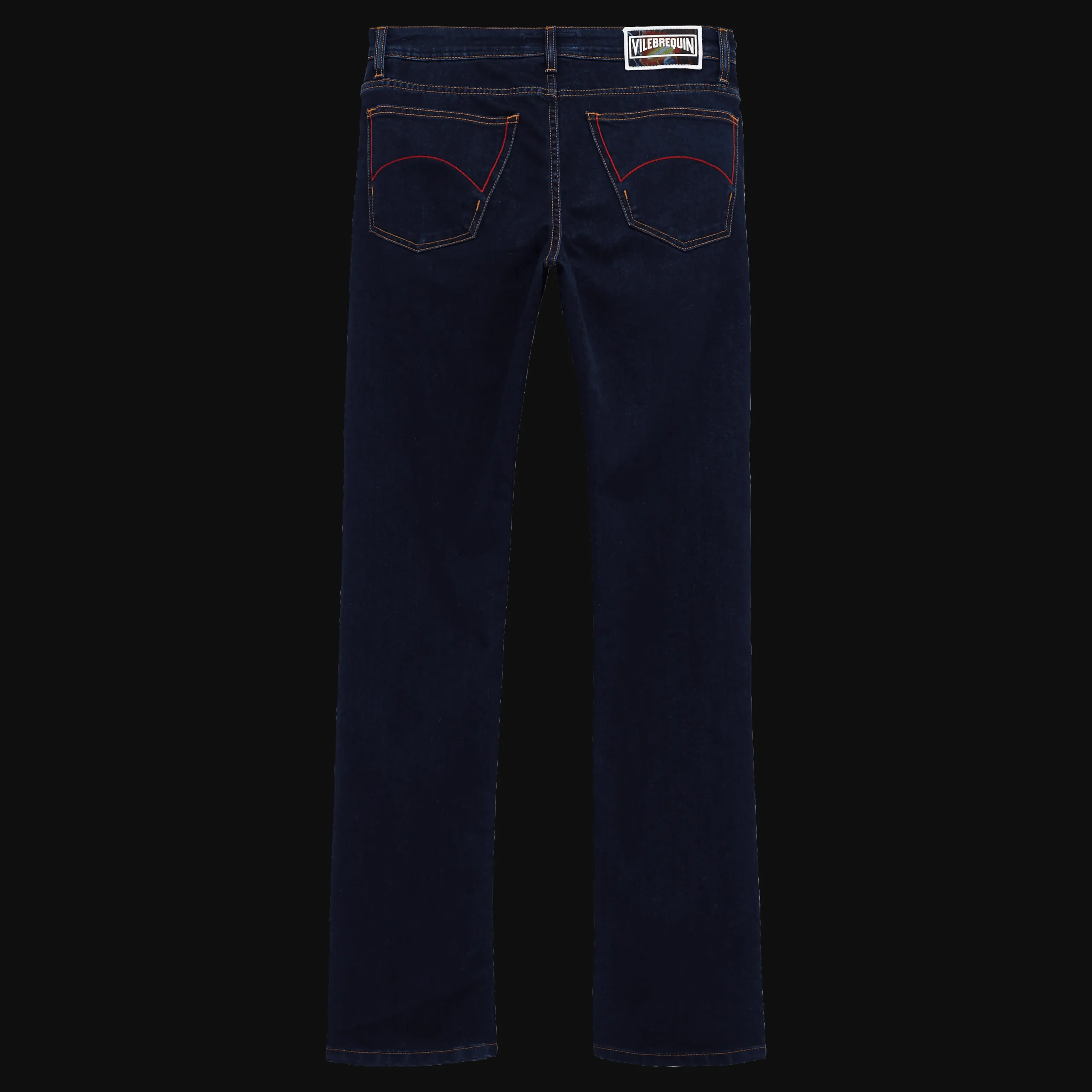 Flash Sale Vilebrequin Men 5-Pockets Printed Denim Pants Neo Medusa Dark Denim W1/Blue