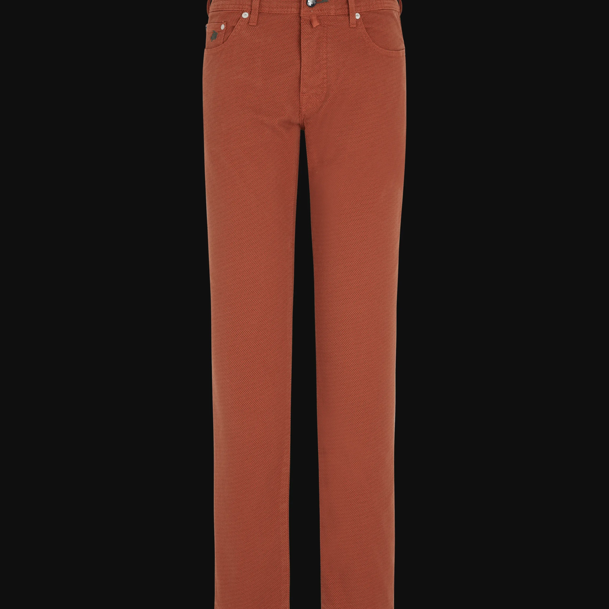 Clearance Vilebrequin Men 5-Pockets Printed Pants Micro Dot Rust/Orange