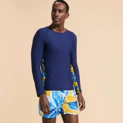 Outlet Vilebrequin Men Rashguard Long Sleeves Raiatea Sun/Yellow