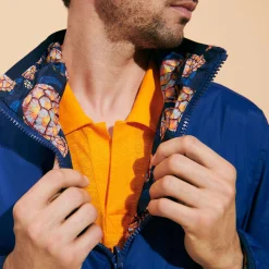 Flash Sale Vilebrequin Men Reversible Windbreaker Jacket Carapaces Ultramarine/Blue