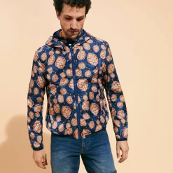 Flash Sale Vilebrequin Men Reversible Windbreaker Jacket Carapaces Ultramarine/Blue