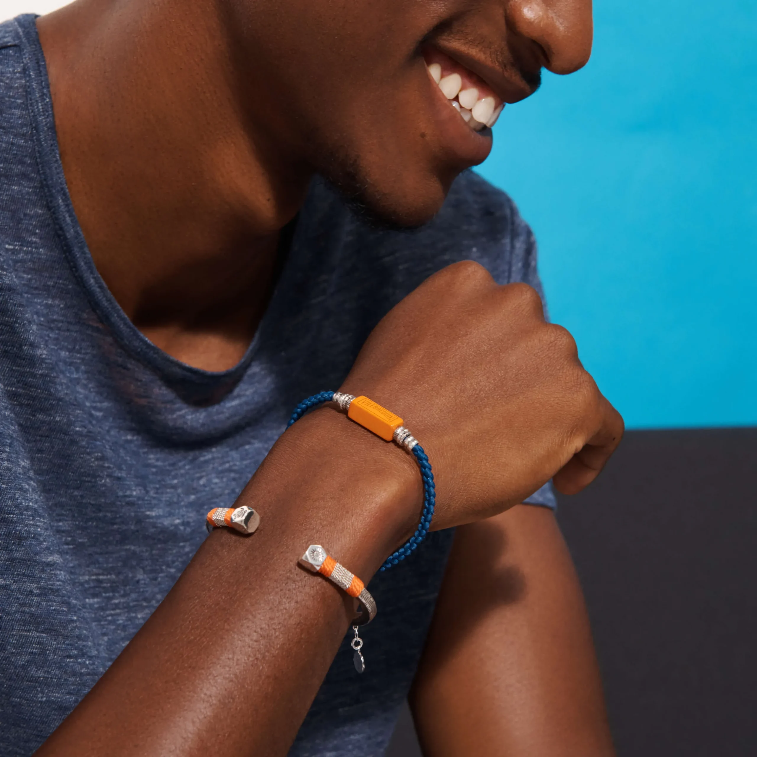 Flash Sale Vilebrequin Men Sailor Cord Bracelet - X Gas Bijoux Apricot/Orange