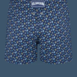 Best Vilebrequin Men Short Swim Trunks Micro Tortues Rainbow Navy/Blue