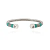 Hot Vilebrequin Men Silvered Jonc Bracelet - X Gas Bijoux Veronese Green/Green