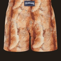 Hot Vilebrequin Men Stretch Swim Trunks Fur Straw/Yellow