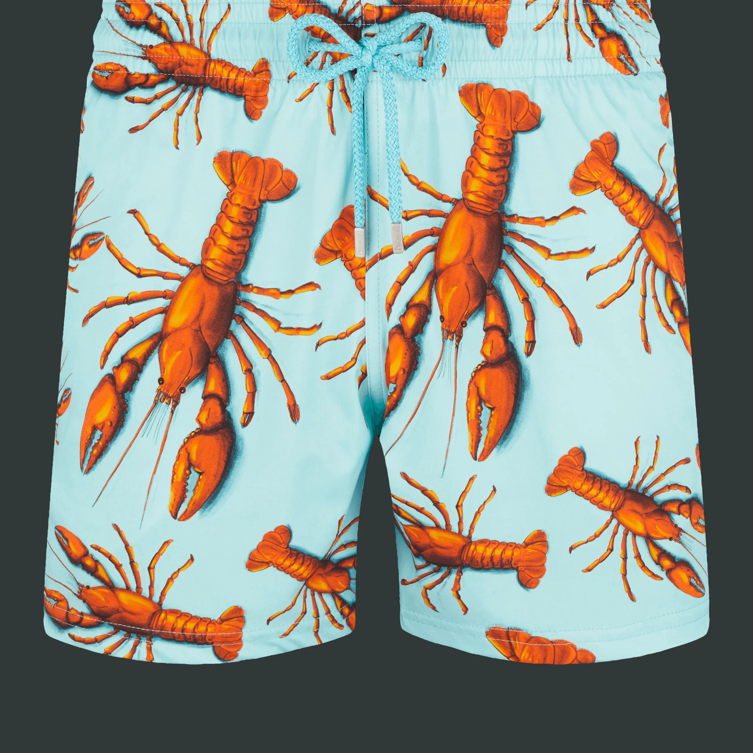 Best Vilebrequin Men Stretch Swim Trunks Lobster Lagoon/Blue