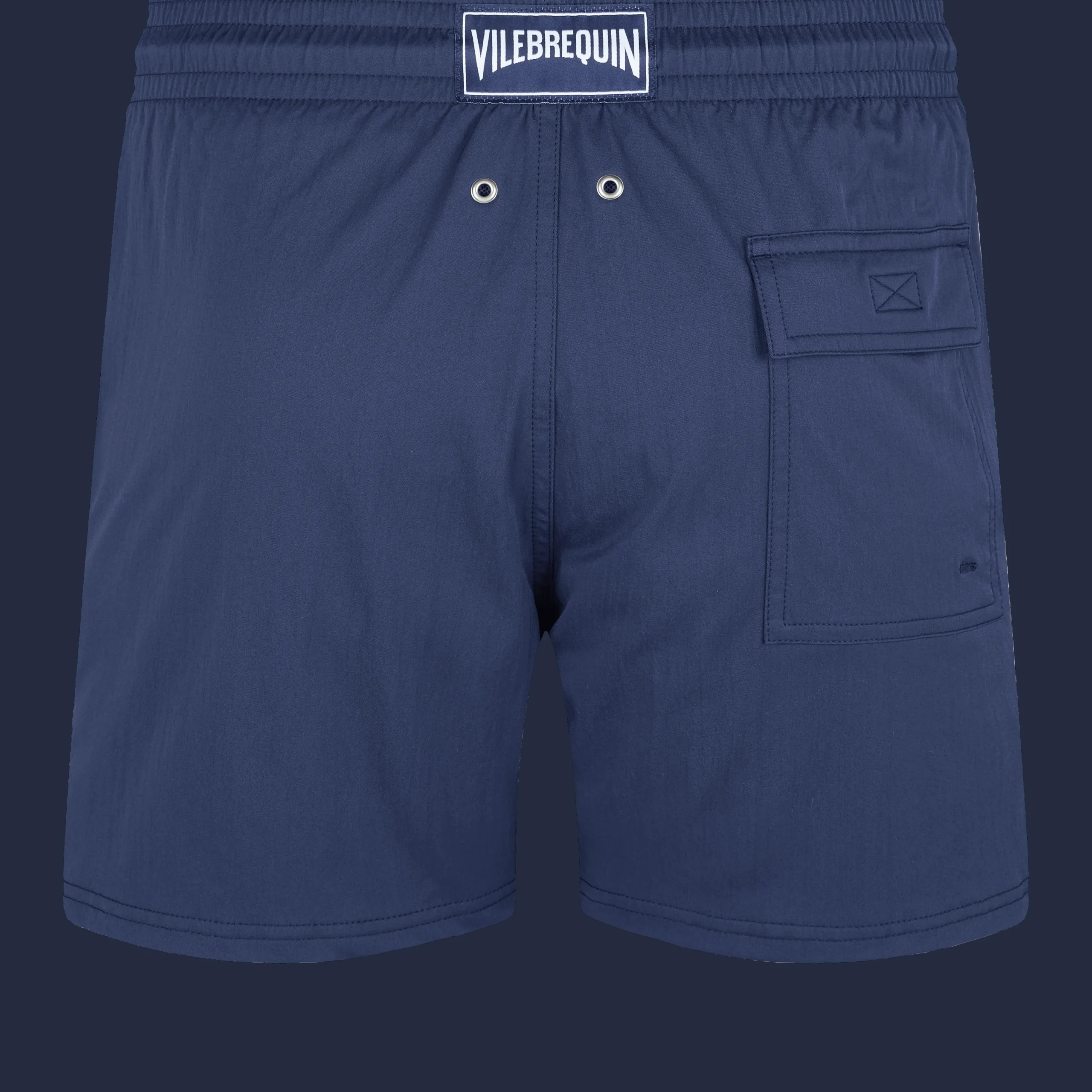 Hot Vilebrequin Men Stretch Swim Trunks Solid Navy/Blue