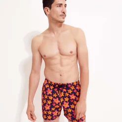 Clearance Vilebrequin Men Stretch Swim Trunks Stars Gift Navy/Blue