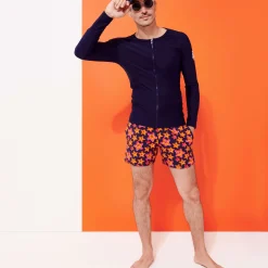 Clearance Vilebrequin Men Stretch Swim Trunks Stars Gift Navy/Blue