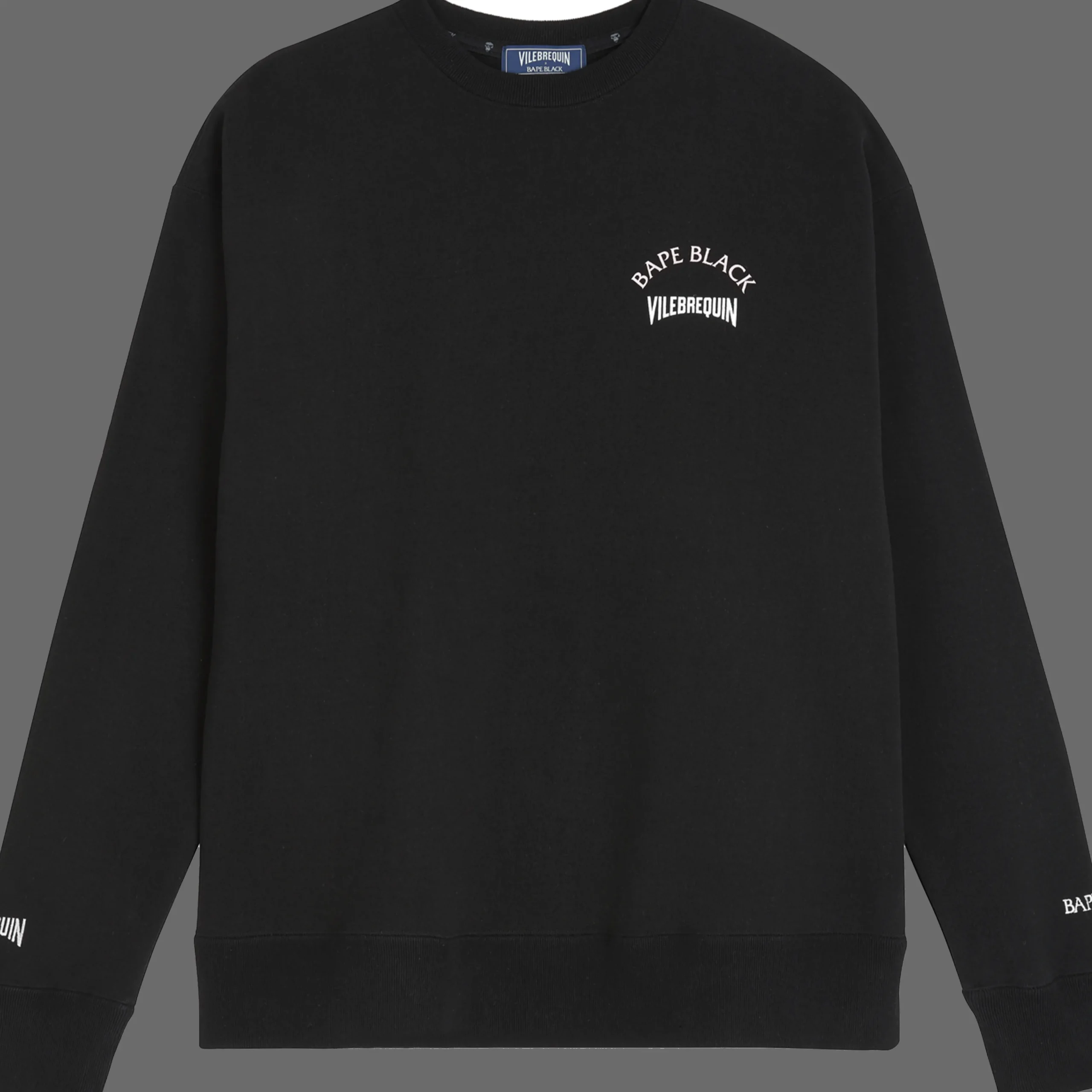 Fashion Vilebrequin Men Sweatshirt Turtles Printed - X Bape® Black Black/Black