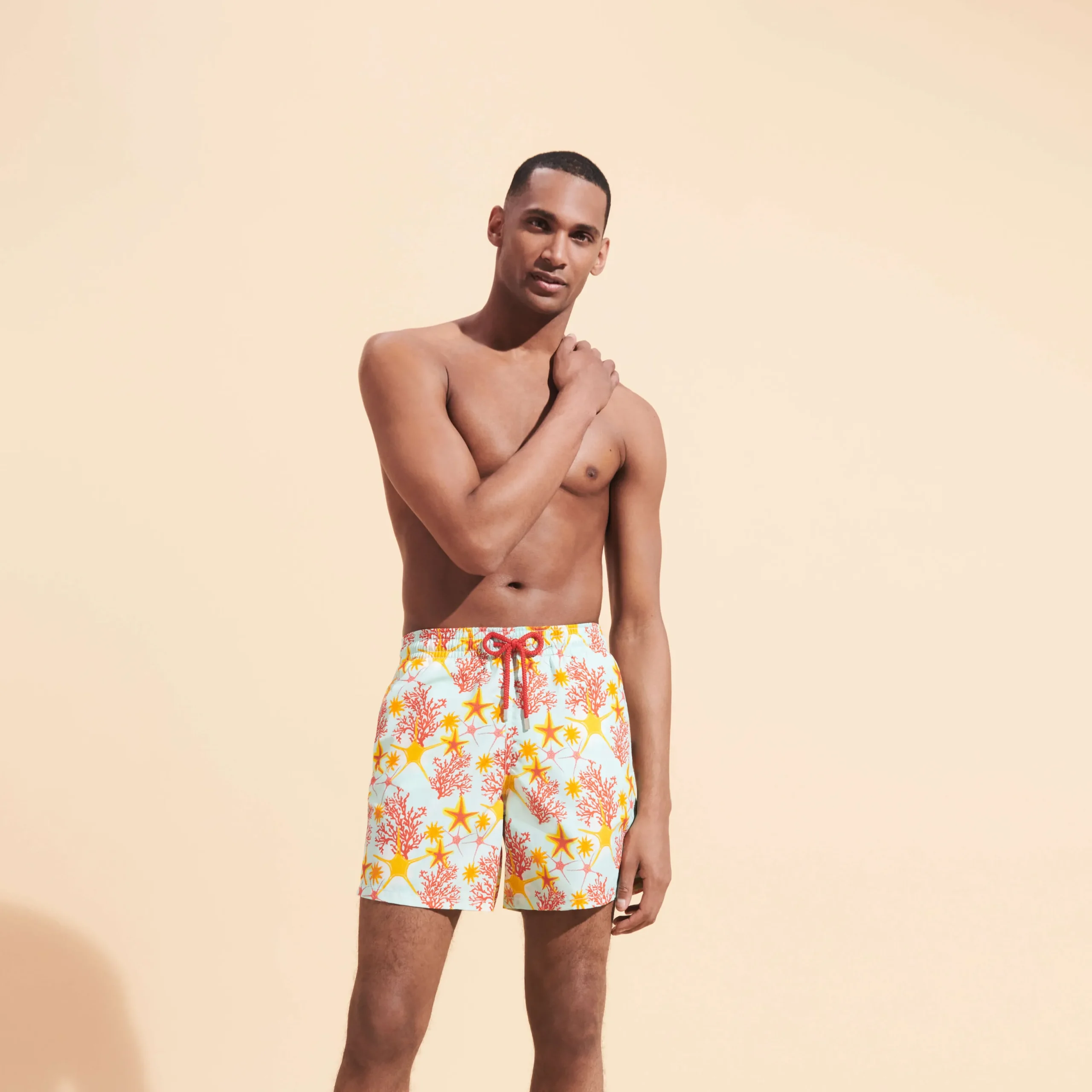 Best Vilebrequin Men Swim Shorts Starlettes & Coraux Thalassa/Blue