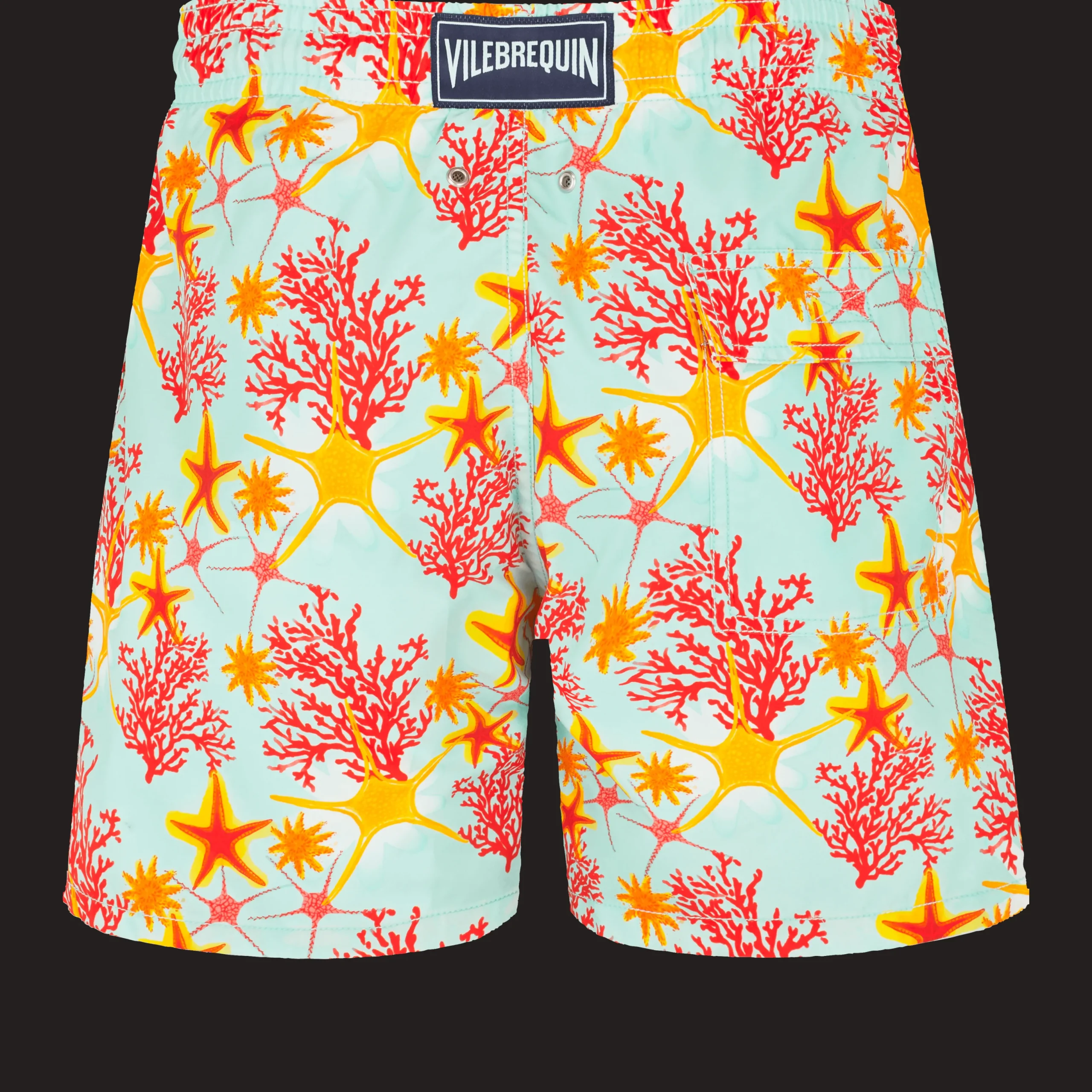 Best Vilebrequin Men Swim Shorts Starlettes & Coraux Thalassa/Blue