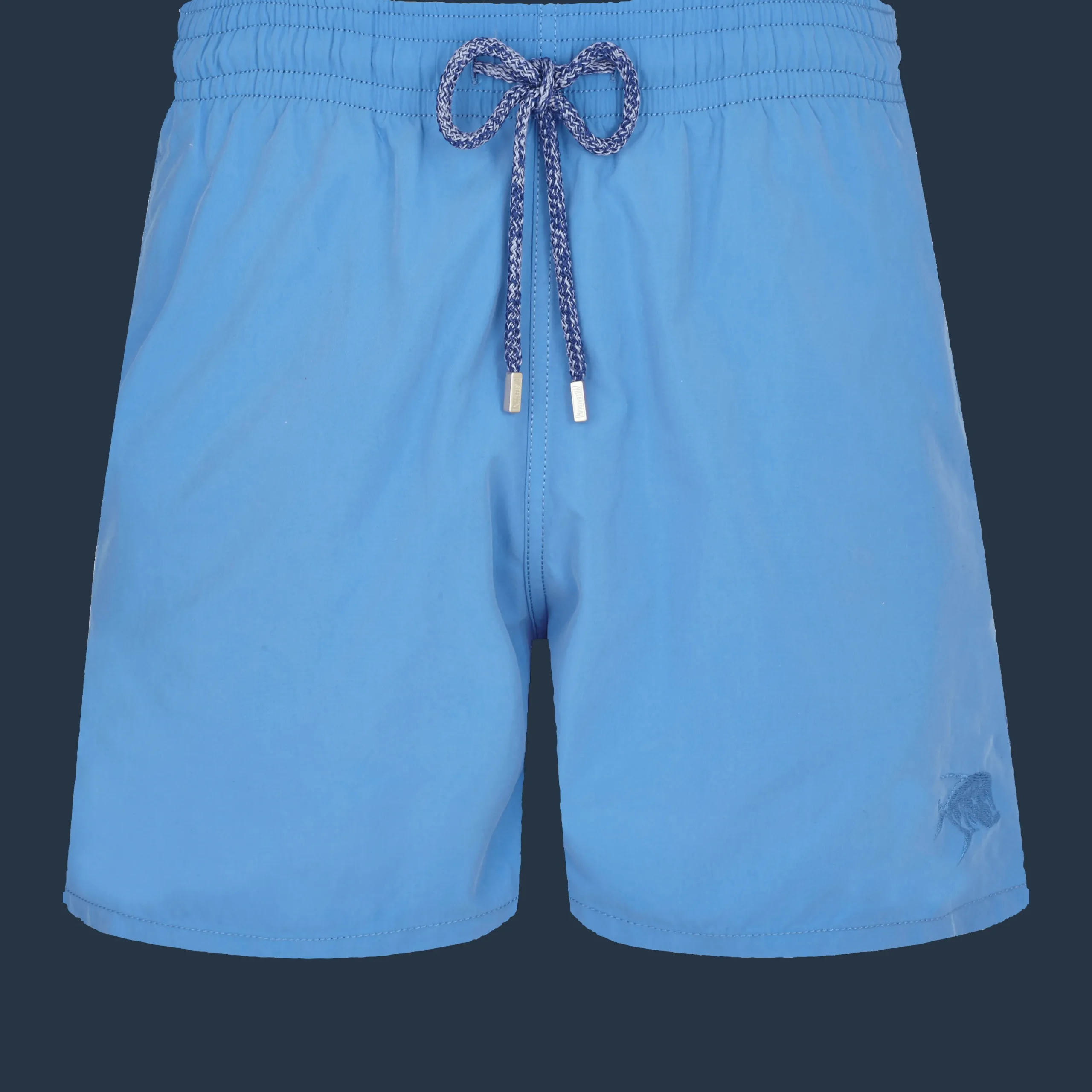 Online Vilebrequin Men Swim Shorts Water-Reactive Piranhas Earthenware/Blue