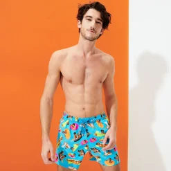 Best Sale Vilebrequin Men Swim Trunks - X Derrick Adams Swimming Pool/Blue