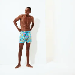 Best Sale Vilebrequin Men Swim Trunks - X Derrick Adams Swimming Pool/Blue
