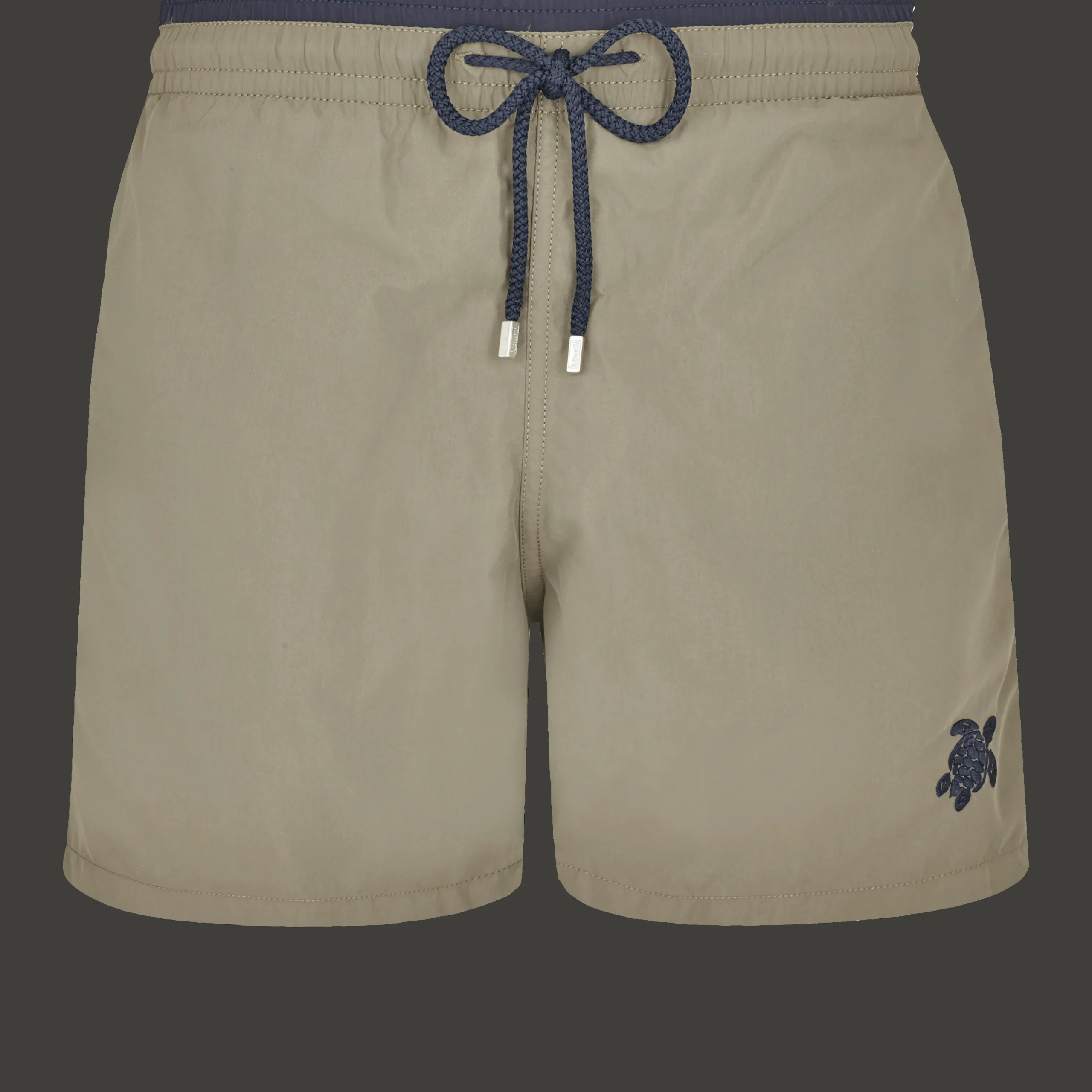 Shop Vilebrequin Men Swim Trunks Bicolor Solid Bicolore Olivier/Green