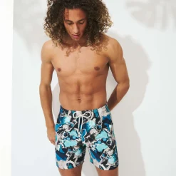 Hot Vilebrequin Men Swim Trunks Californian Pool Dogtown - X Highsnobiety Blue Note/Blue