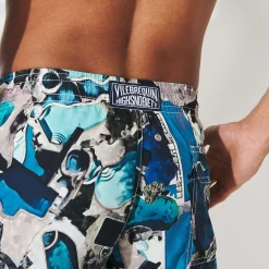 Hot Vilebrequin Men Swim Trunks Californian Pool Dogtown - X Highsnobiety Blue Note/Blue