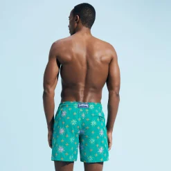 Store Vilebrequin Men Swim Trunks Embroidered Sud - Limited Edition Emerald/Green
