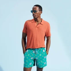 Store Vilebrequin Men Swim Trunks Embroidered Sud - Limited Edition Emerald/Green