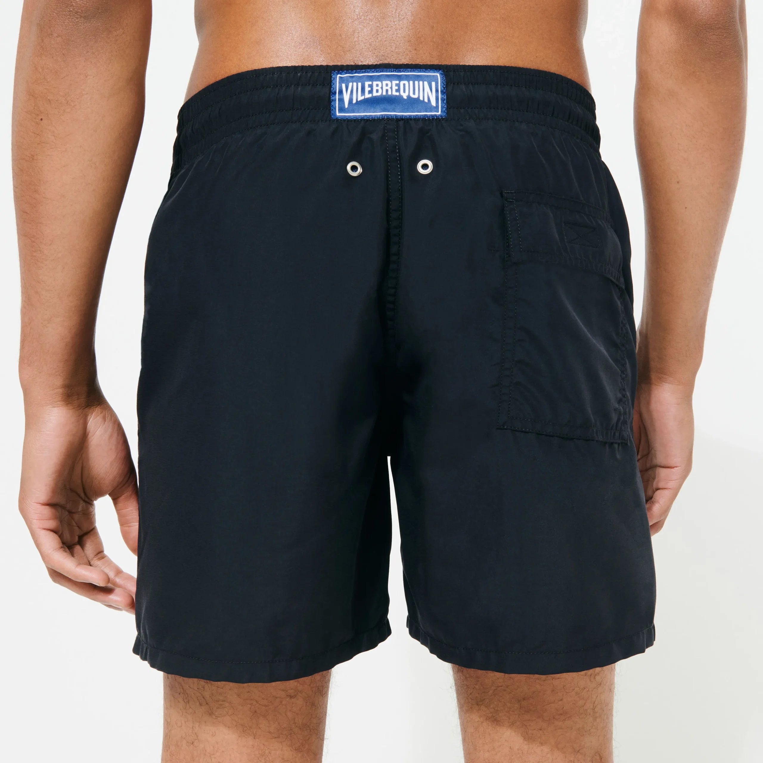 Hot Vilebrequin Men Swim Trunks Embroidered Logo - X Bape® Black Black/Black
