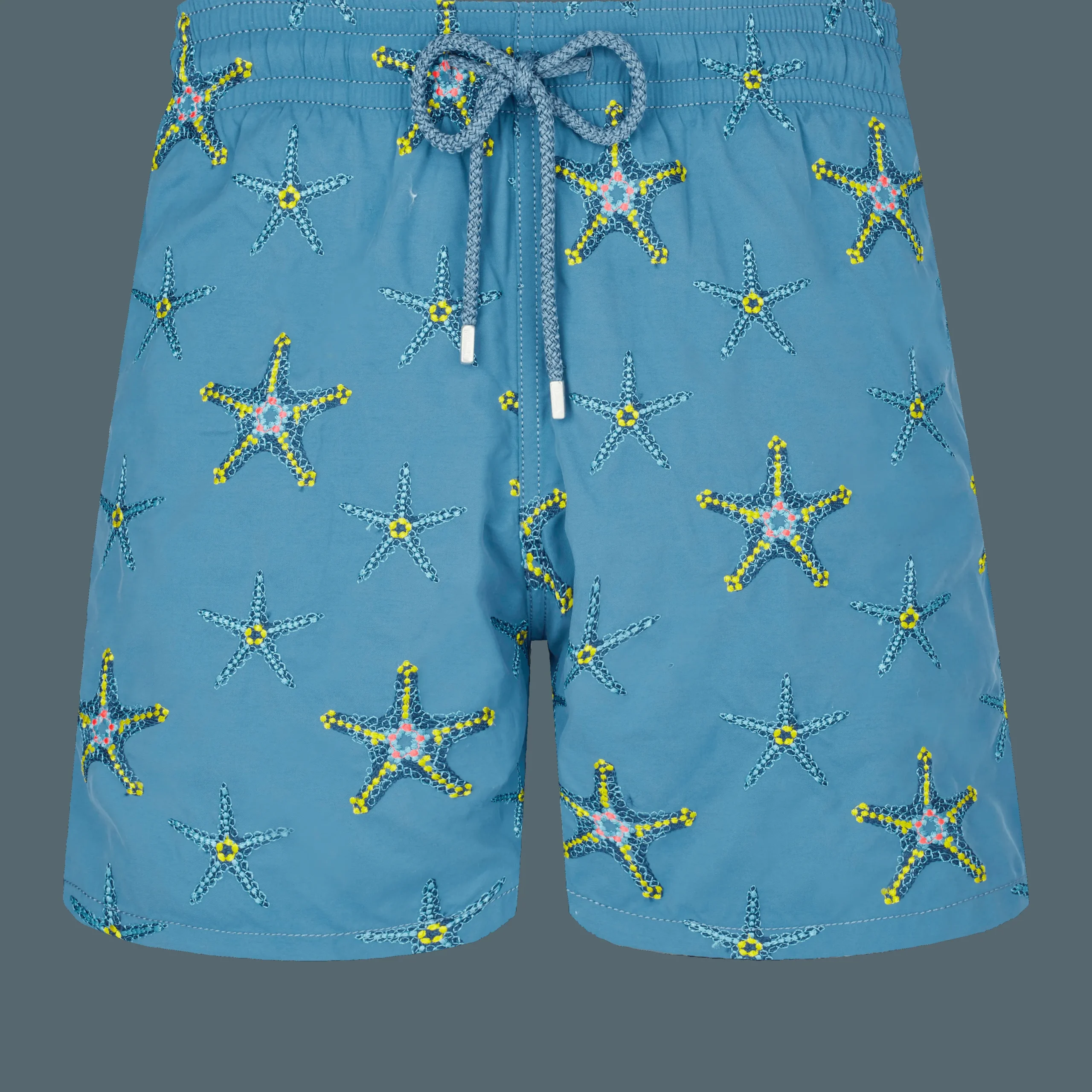 Store Vilebrequin Men Swim Trunks Embroidered Starfish Dance - Limited Edition Calanque/Blue