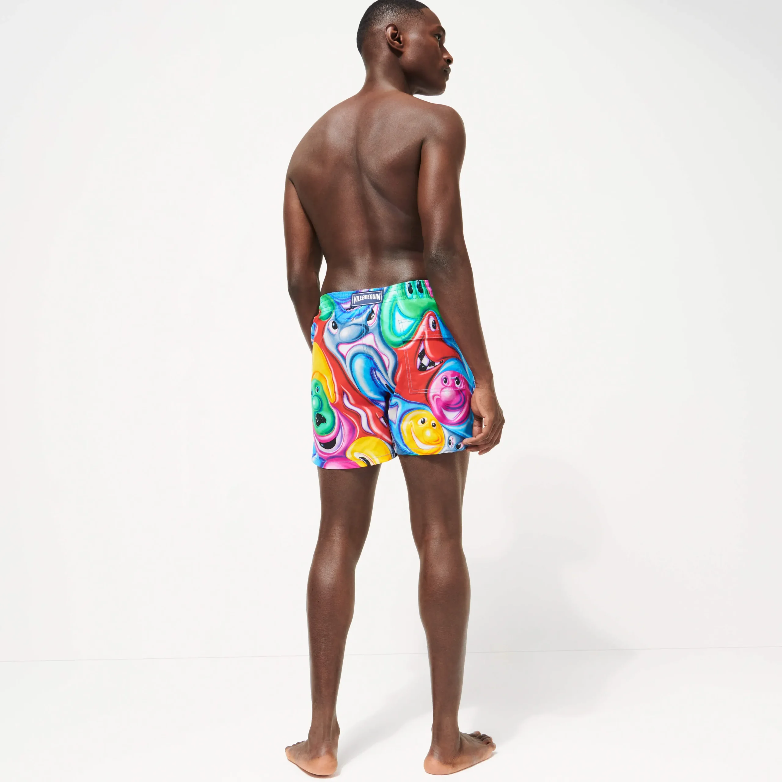 Flash Sale Vilebrequin Men Swim Trunks Faces In Places - X Kenny Scharf Multicolor/Multi