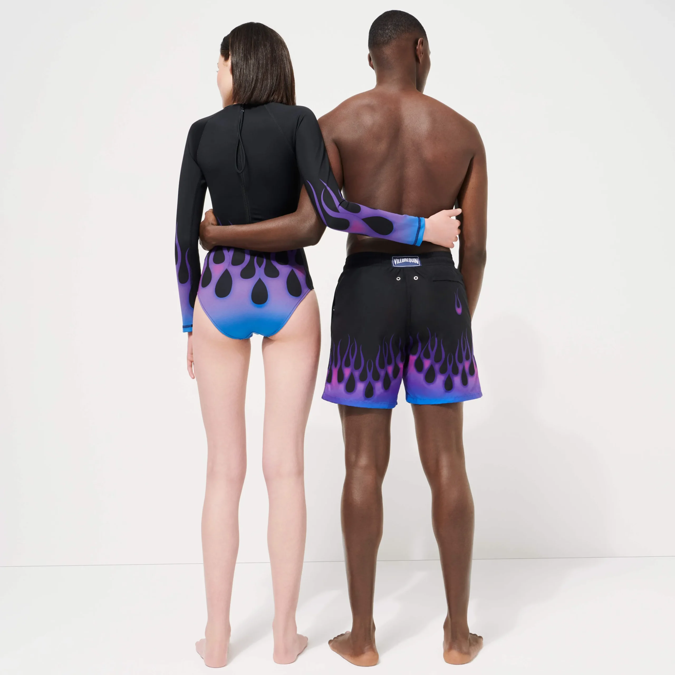 Online Vilebrequin Men Swim Trunks Hot Rod 360° - X Sylvie Fleury Black/Black