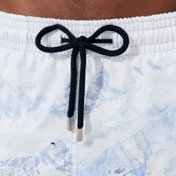 Sale Vilebrequin Men Swim Trunks Massimo Vitali Sky Blue/Blue