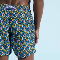 Hot Vilebrequin Men Swim Trunks Mini Focus Multicolor Navy/Blue