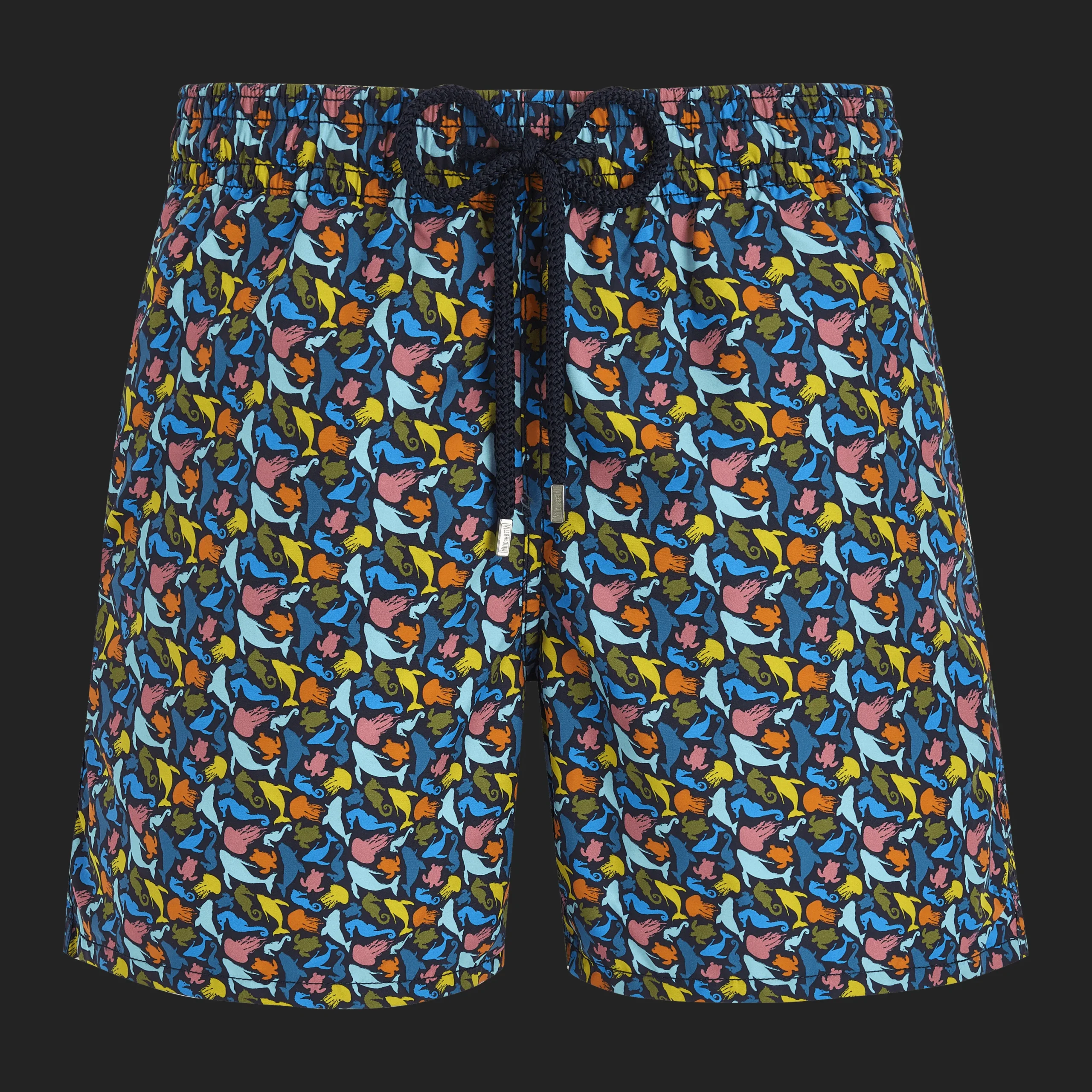 Hot Vilebrequin Men Swim Trunks Mini Focus Multicolor Navy/Blue