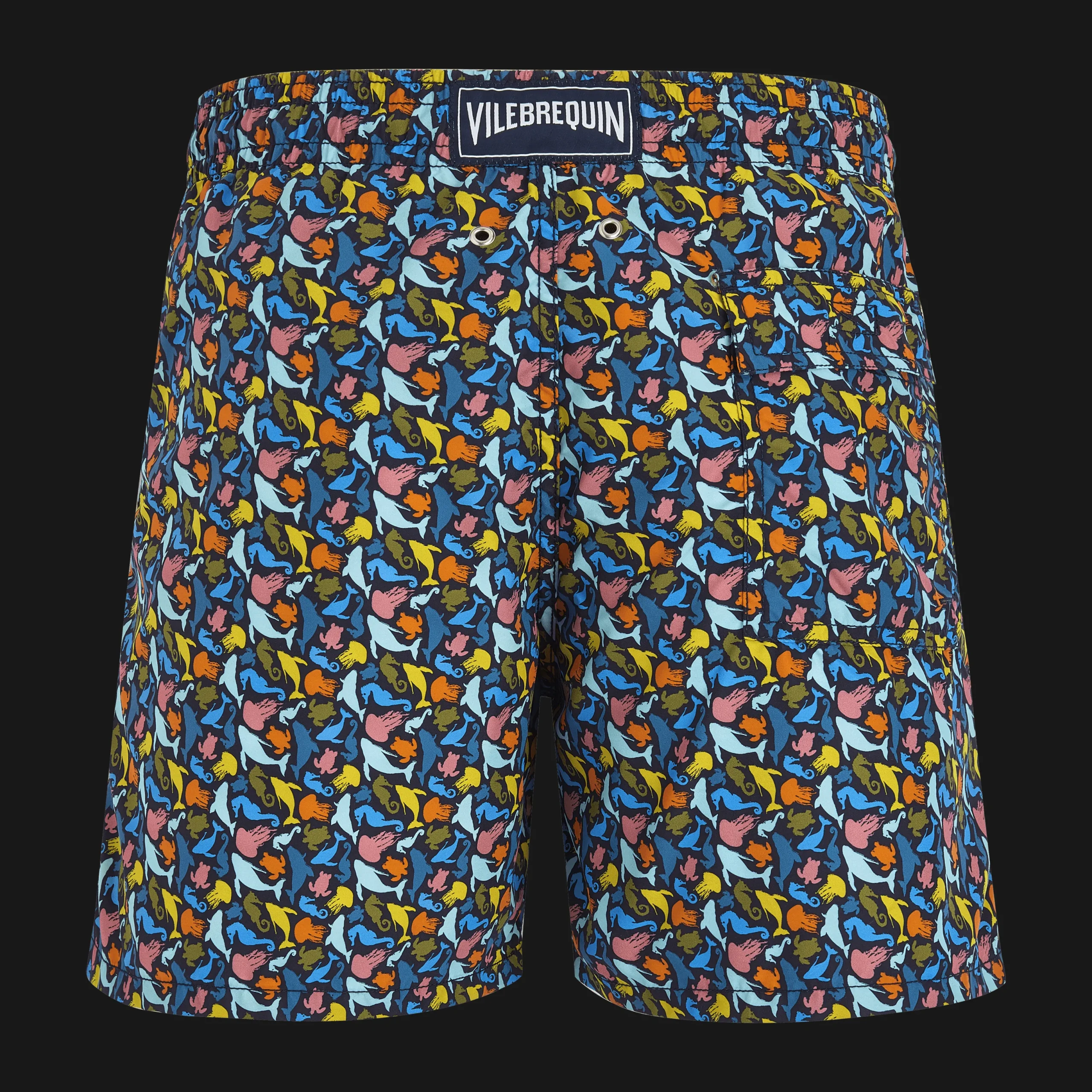 Hot Vilebrequin Men Swim Trunks Mini Focus Multicolor Navy/Blue