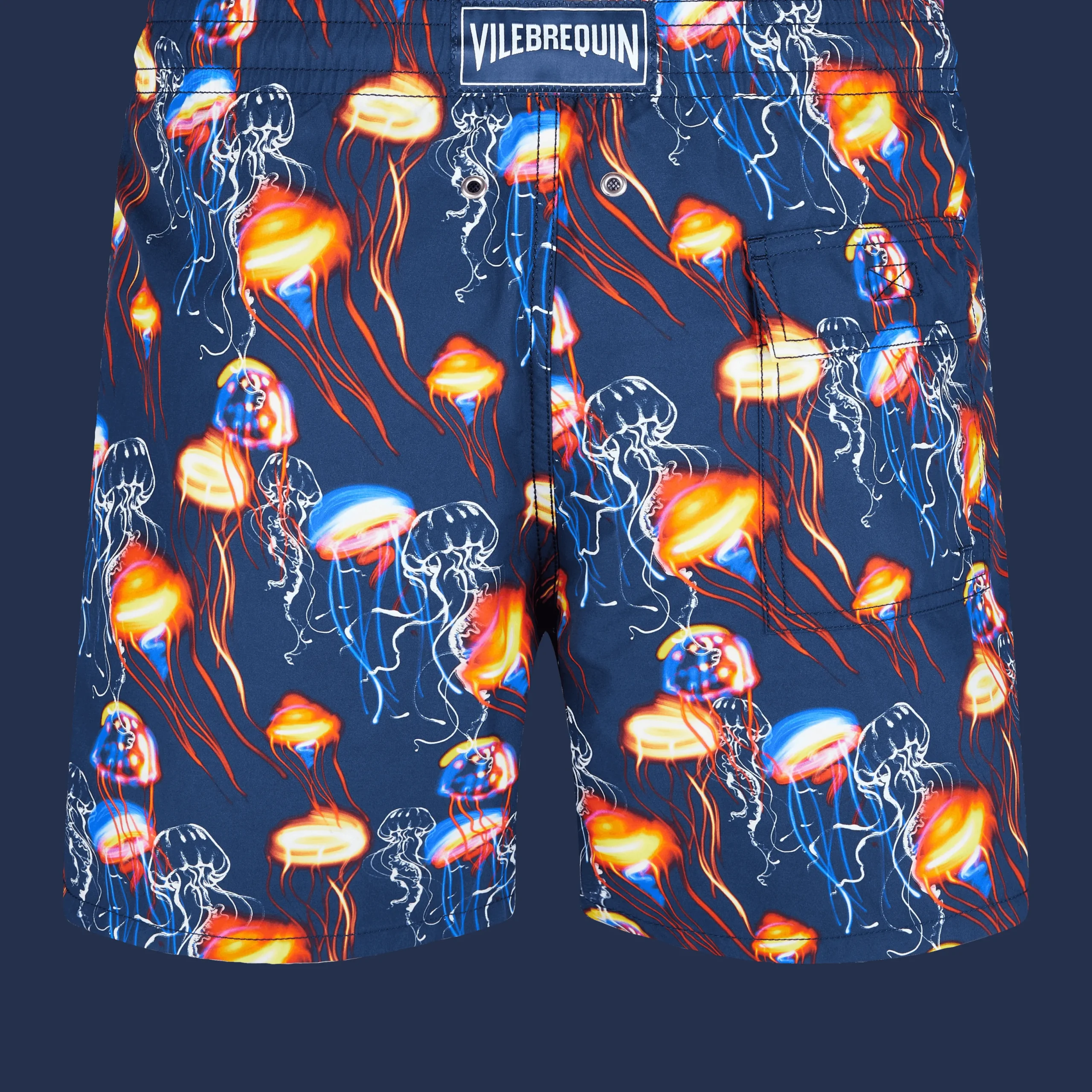 Best Sale Vilebrequin Men Swim Trunks Neo Medusa Navy/Blue
