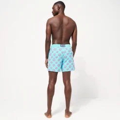 Hot Vilebrequin Men Swim Trunks Nola - X John M Armleder Lazulii Blue/Blue