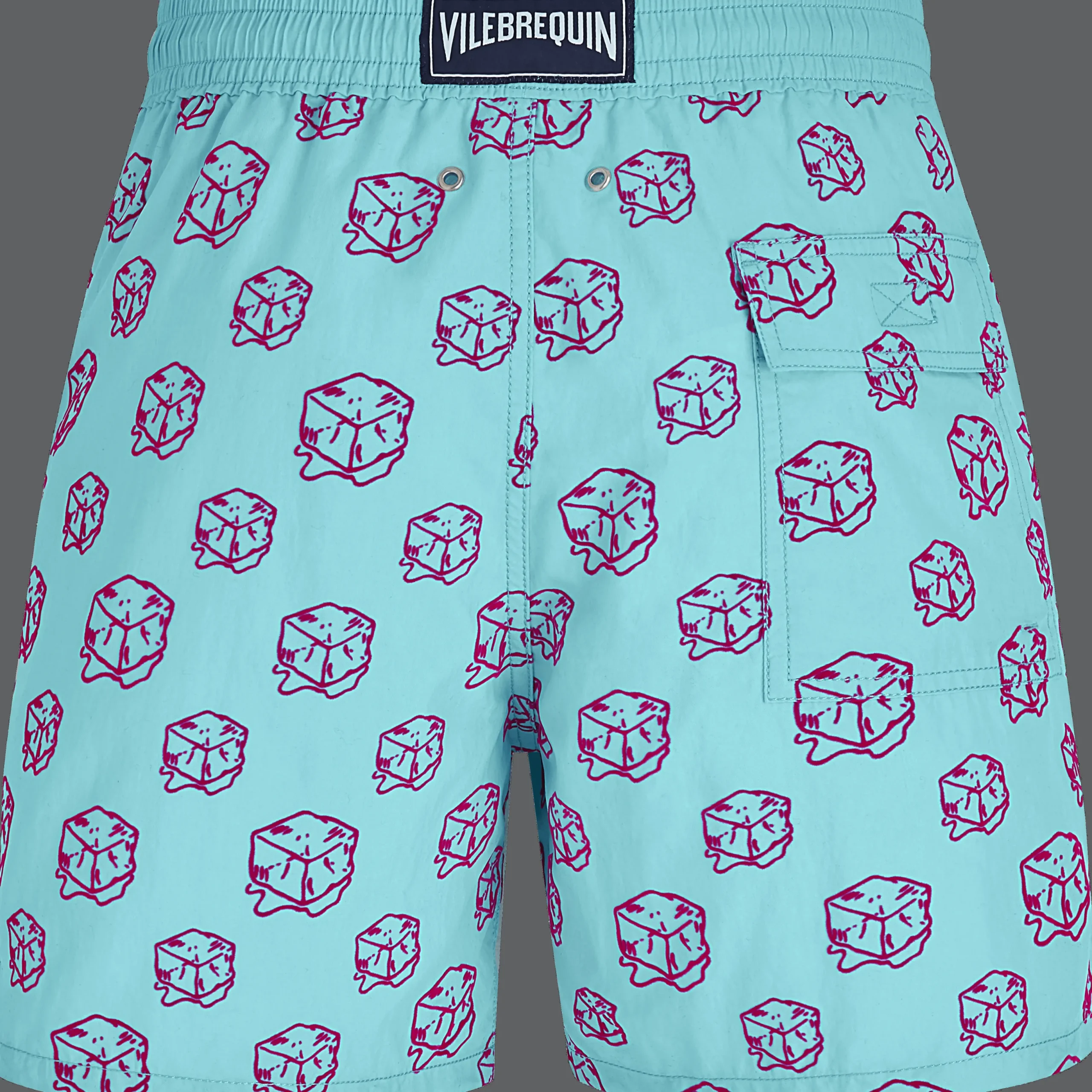 Hot Vilebrequin Men Swim Trunks Nola - X John M Armleder Lazulii Blue/Blue