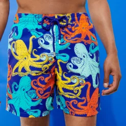 Store Vilebrequin Men Swim Trunks Octopussy Purple Blue/Blue